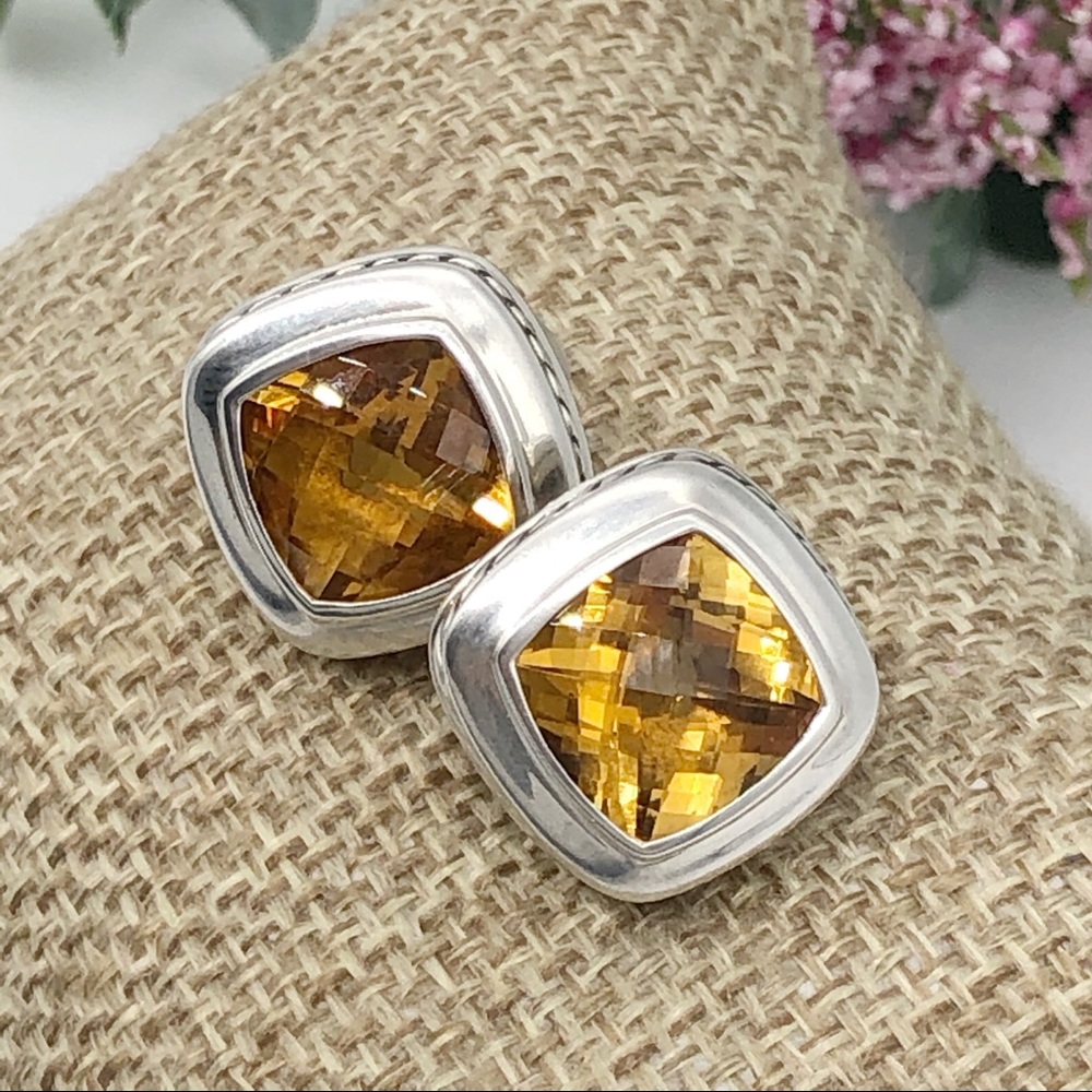 DAVID YURMAN Citrine Albion Stud Earrings AUTHENTIC - Picture 2 of 11